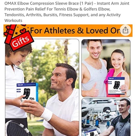 🆕✨Elbow Compression sleeve size small one pair - Picture 5 of 7